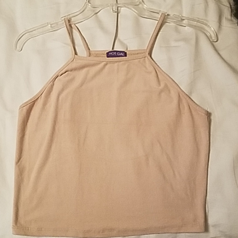 Cream Crop Top